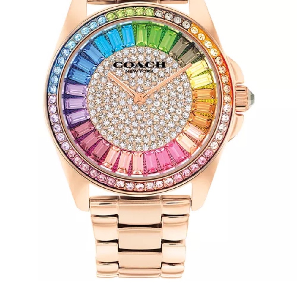 Coach watch rose gold